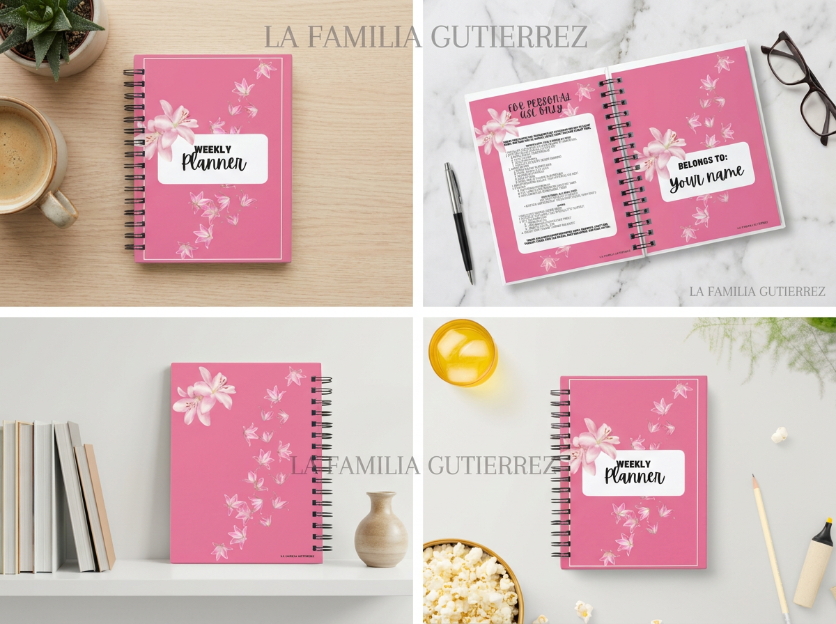 Printable Weekly Planner | 27‑Page Planner Bundle | Daily To‑Dos, Goals & Journaling
