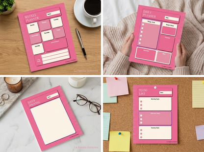 Printable Weekly Planner | 27‑Page Planner Bundle | Daily To‑Dos, Goals & Journaling