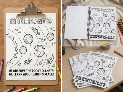 Little Astronaut’s Space Adventure | 12‑Page Printable Coloring & Learning Book