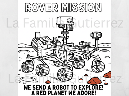 Little Astronaut’s Space Adventure | 12‑Page Printable Coloring & Learning Book